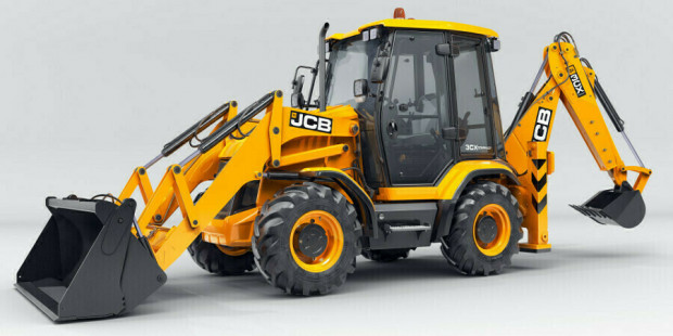 Аренда челюстного экскаватора-погрузчика TEREX 970, JCB