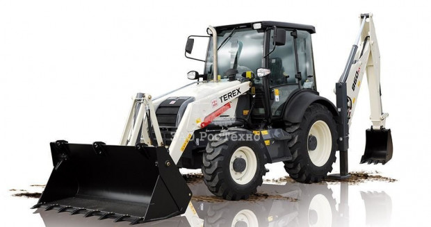 Аренда челюстного экскаватора-погрузчика TEREX 970, JCB